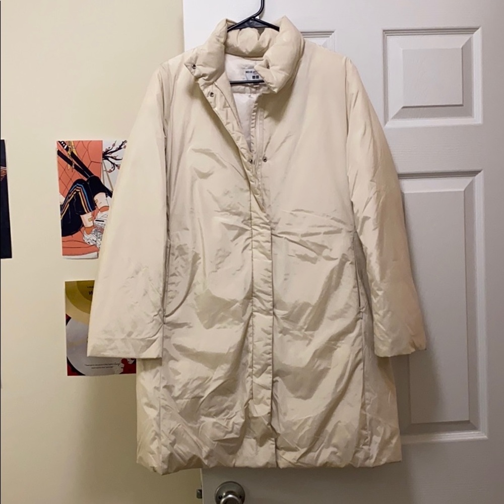 Uniqlo Ines De La Fressange White Down Jacket L